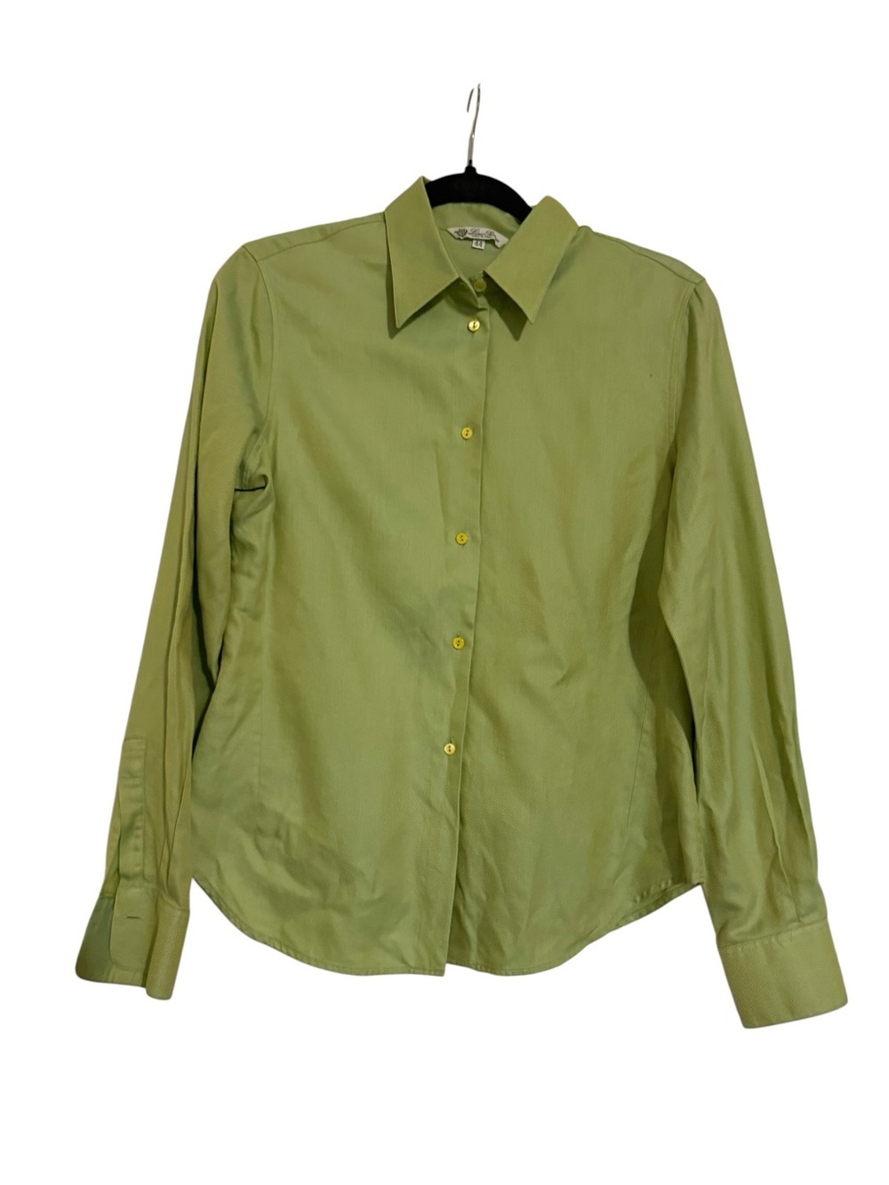Loro Piana Sage Green Cotton Button Down Shirt IT 44 Made in Italy Quiet Luxury